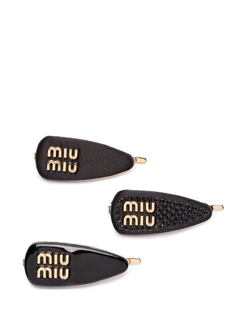 Set of 3 hair clips with logo MIU MIU | 5IF1882CVOF0002